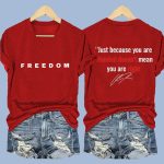 Red Freedom Charlie Kirk Two-Sided Shirt