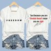 Red Freedom Charlie Kirk Two Sided Shirt1