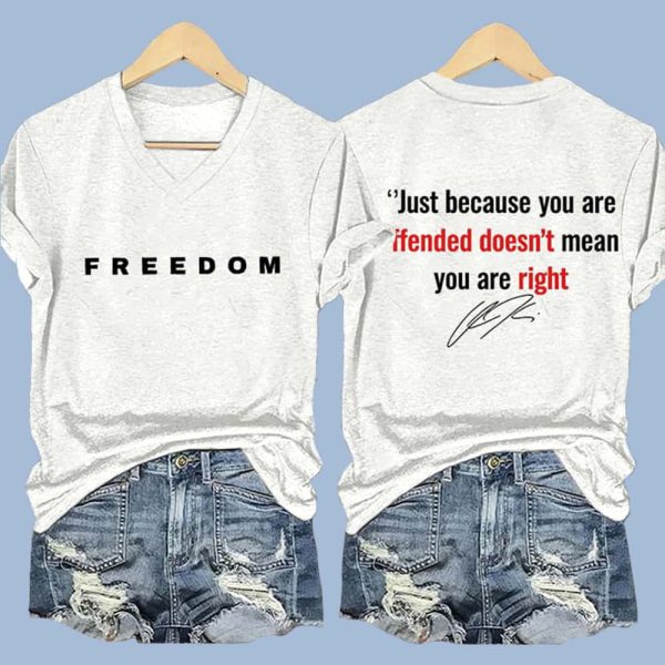 Red Freedom Charlie Kirk Two Sided Shirt1