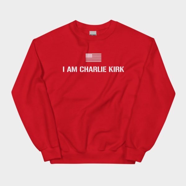 Red I Am Charlie Kirk Shirt2