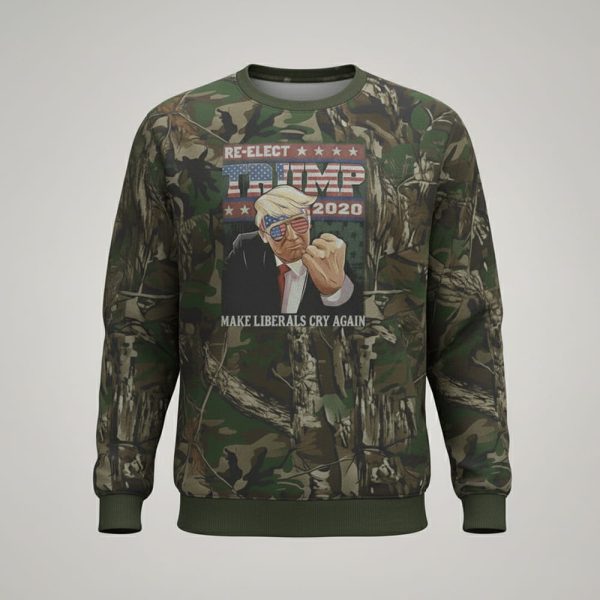 Thomas Jacob Sanford Re elect Trump 2020 Camouflage Shirt