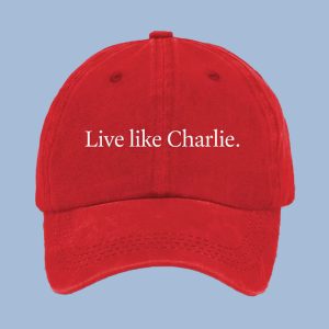 Live Like Charlie Red Hat