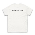 White Freedom Shirt Charlie Kirk