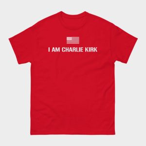 Red I Am Charlie Kirk Shirt