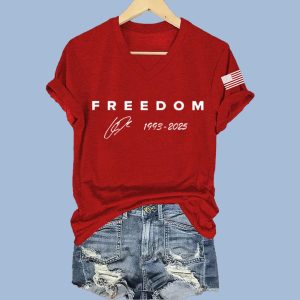 Freedom Charlie Kirk Red Shirt