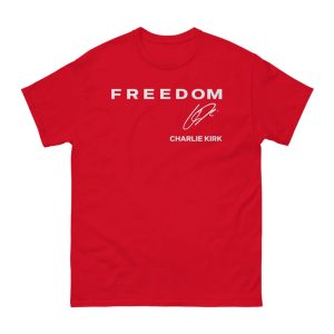 Red Freedom Shirt Charlie Kirk