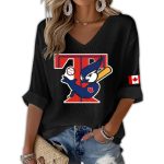 2025 Blue Jays Canada Waffle Long Sleeve T-Shirt
