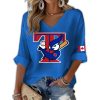 2025 Blue Jays Canada Waffle Long Sleeve T Shirt1