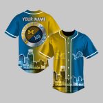 2025 Wolverines x Lions Skyline Baseball Jersey