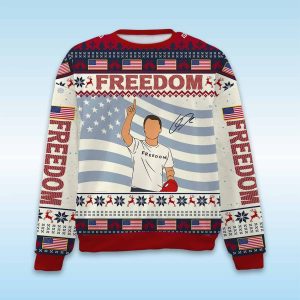 Freedom Charlie Kirk Ugly Christmas Sweater