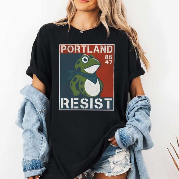 8647 Resist Portland Frog Shirt 2