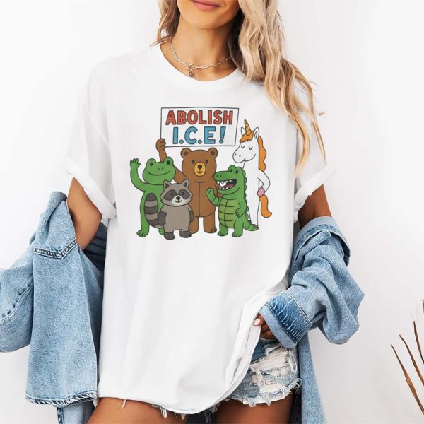 Abolish ICE Frog Unicorn Raccoon Bear Dinosaur Protest Shirt 2