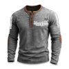 Blue Jays 2025 World Series Baseball Print Henley T Shirt1