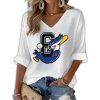 Blue Jays Canada Waffle Long Sleeve T Shirt2