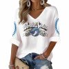 Blue Jays World Series 2025 Print Waffle V Neck T shirt1