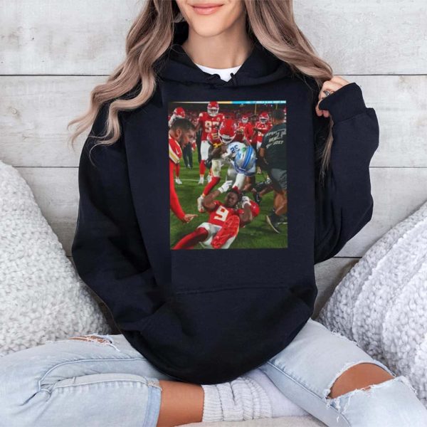 Brian Branch Slaps JuJu Smith Schuster Shirt