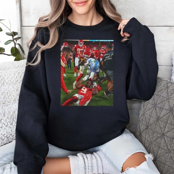 Brian Branch Slaps JuJu Smith Schuster Shirt