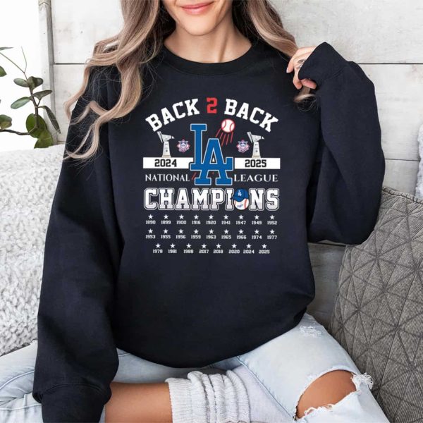 Dodgers B2B 2024 2025 National League Champions Shirt