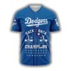 Dodgers Back 2 Back 2025 National League Champions Jersey