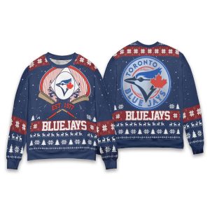 Blue Jays Est 1977 Christmas Ugly Sweater 1