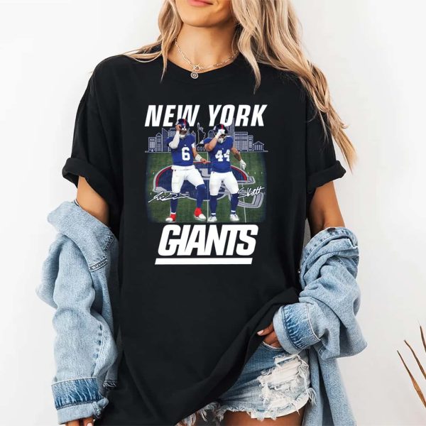 Giants Jaxson Dart Cam Skattebo Skattebros Shirt 2