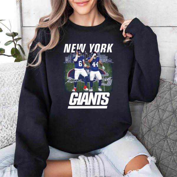 Giants Jaxson Dart Cam Skattebo Skattebros Shirt 3