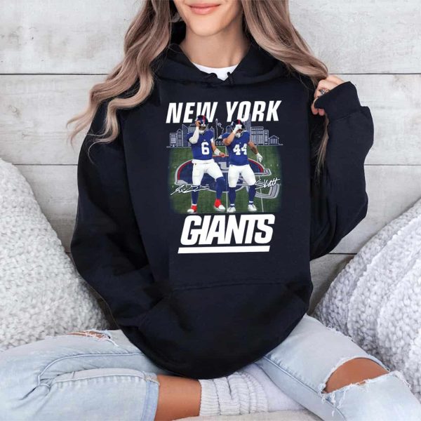 Giants Jaxson Dart Cam Skattebo Skattebros Shirt 4