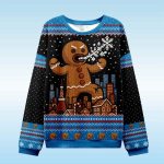Gingerbread Monster Christmas Ugly Sweatshirt