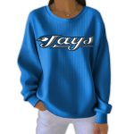 Jays Baseball Elastic Pit Strip Sweatshirt