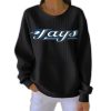 Jays Baseball Elastic Pit Strip Sweatshirt1