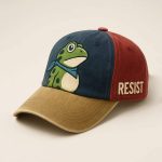 Portland Frog Resist Print Hat