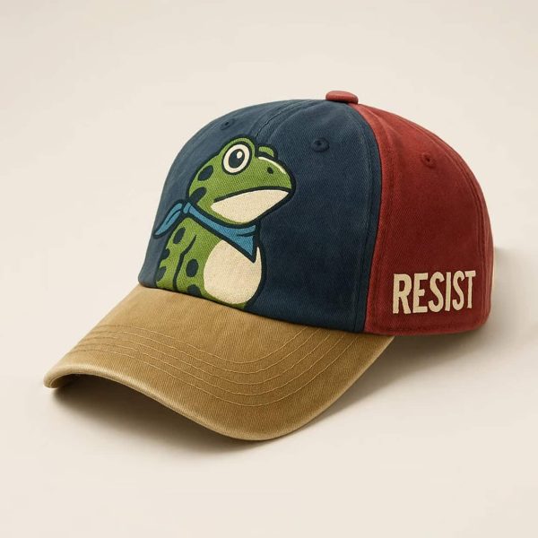 Portland Frog Resist Print Hat