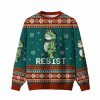 Portland Frog Resist Ugly Christmas Sweater