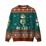 Portland Frog Resist Ugly Christmas Sweater