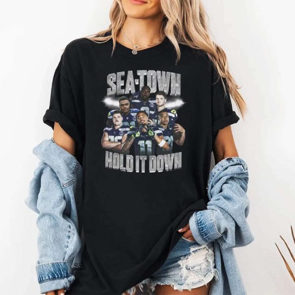 Seahawks Sea Town Hold It Down Shirt 3