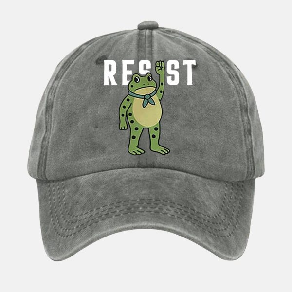 Unisex Portland Frog Resist Print Hat 1