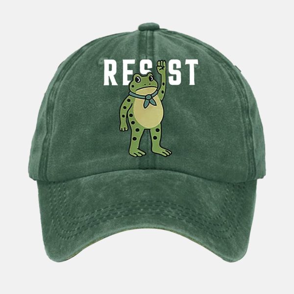 Unisex Portland Frog Resist Print Hat 2