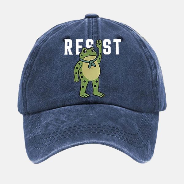 Unisex Portland Frog Resist Print Hat 3