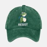 Unisex Resist Frog Baseball Cap