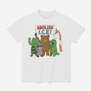 Abolish ICE Frog Unicorn Raccoon Bear Dinosaur Protest Shirt