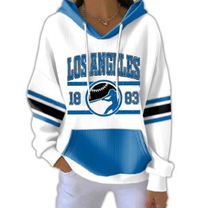 Dodgers 1883 Baseball Elastic Pit Strip Hoodie