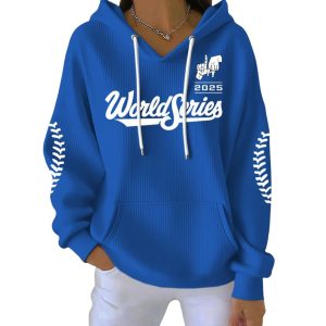 Dodgers World Series 2025 Baseball Pit Striped Hoodie