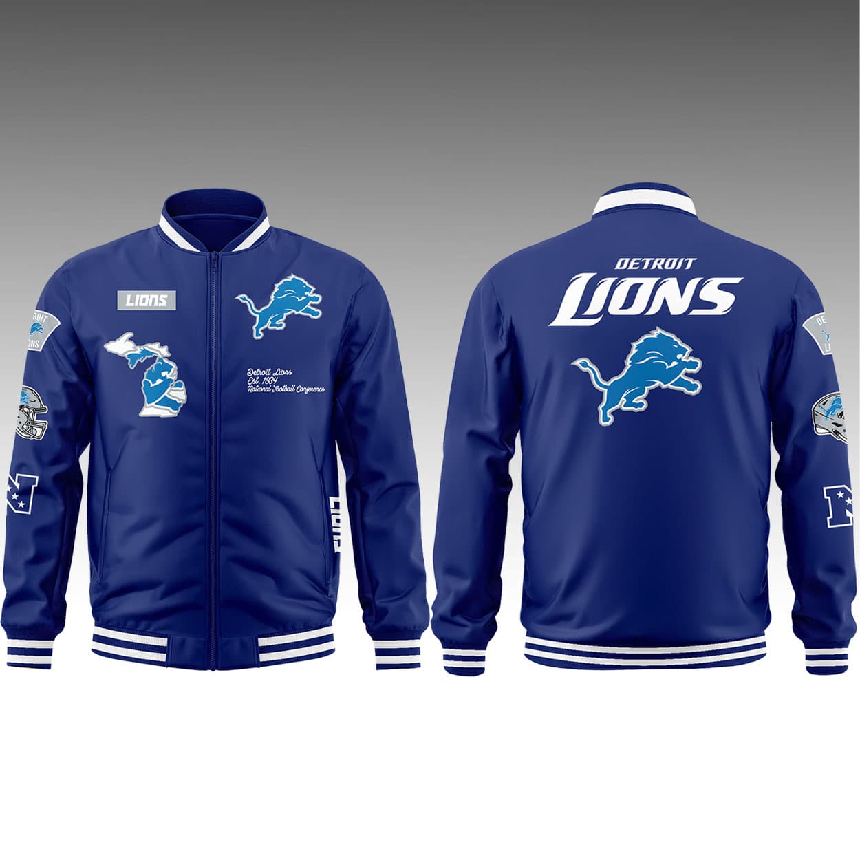 2025 Eminem Lions Bomber Jacket 2025 Eminem Lions Bomber Jacket