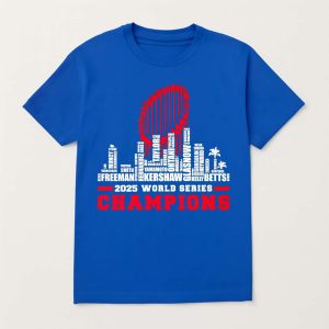 Dodgers 2025 World Series Champions All Team Player Shirt 1