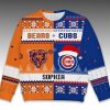 2025 Bears x Cubs Customized Christmas Ugly Sweater 5 2025 Bears x Cubs Customized Christmas Ugly Sweater