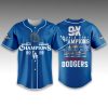 Dodgers 9X World Series Champions Baseball Jersey