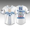 Dodgers 9X World Series Champions Baseball Jersey