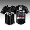 Dodgers 9X World Series Champions Baseball Jersey