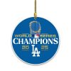 Dodgers World Series Champions 2025 Christmas Ornament