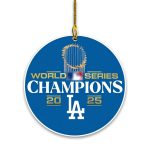 Dodgers World Series Champions 2025 Christmas Ornament